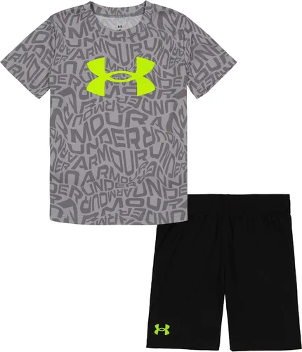 Vista 106 de Under Armour baby-girls Ua Terrazzo Leopard Heart SetShort Set