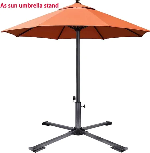 Vista 7 de Soporte de anclaje plegable para patio, ajustable, portátil, anclaje de playa, hierro templado, resistente, soporte para sombrilla de patio al aire
