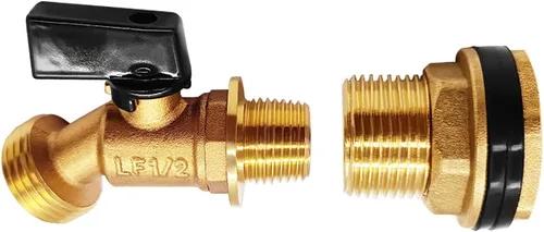 Vista 9 de Joywayus Contenedor de agua de latón/espita 3/4" GHT del barril de lluvia a