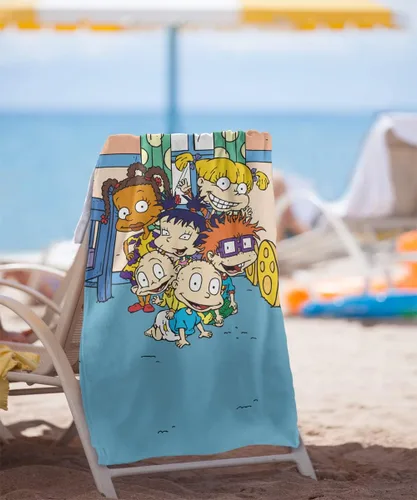 Vista 2 de LOGOVISION Rugrats - Toalla de playa, 30 x 60 pulgadas, toalla de playa Rugrats Character Group