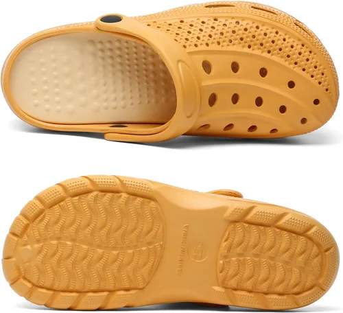 Vista 4 de ChayChax Zuecos con soporte de arco para hombre y mujer, zapatos de jardín, pantuflas antideslizantes para exteriores y playa con plantilla