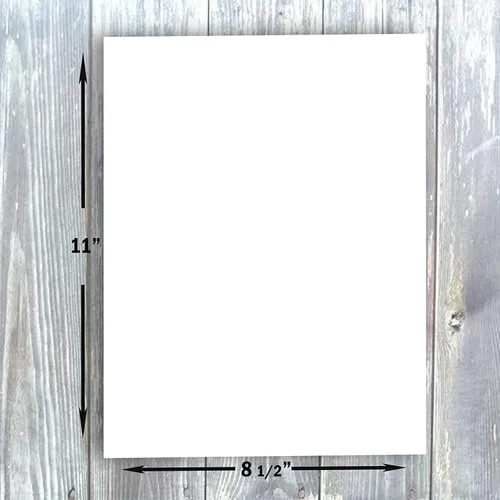 Vista 3 de Hamilco Papel grueso de cartulina blanca de 8 1/2 x 11 pulgadas, peso pesado, 100 libras, para impresión de folletos y papelería, paquete de 50