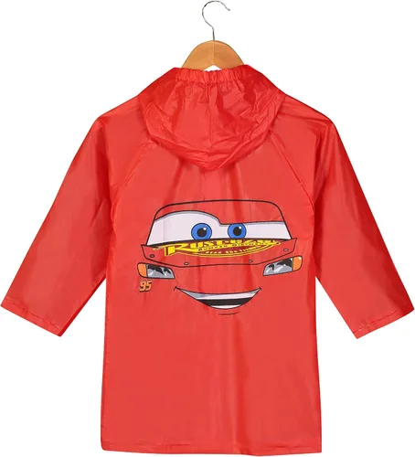 Vista 2 de Disney Pixar Cars Lightning McQueen - Impermeable para niños pequeños con capucha