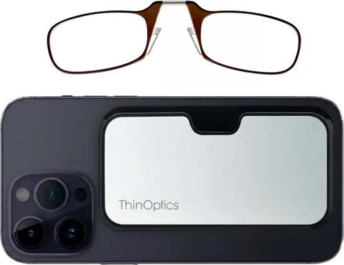 Vista 16 de Always With You by ThinOptics Classic Readers + Attachable Glasses Case Funda negra/marcos negros