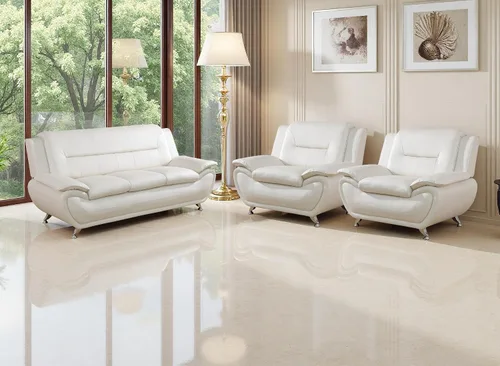 Vista 44 de Sofás de cuero, juego de sofás de sala, sofá para dormitorio, apartamento, juegos de muebles de sala de estar de cuero