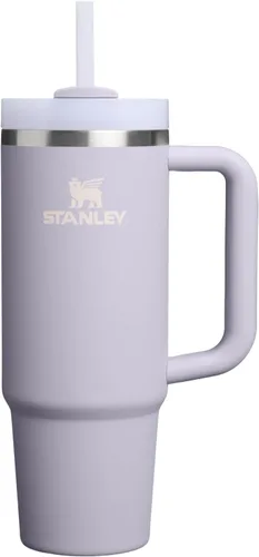 Vista 201 de STANLEY Quencher H2.0 Vaso Térmico con asa y pajilla, 64 onzas, tapa Flowstate de 3 posiciones, gran capacidad para viajes y deportes, vaso de acero