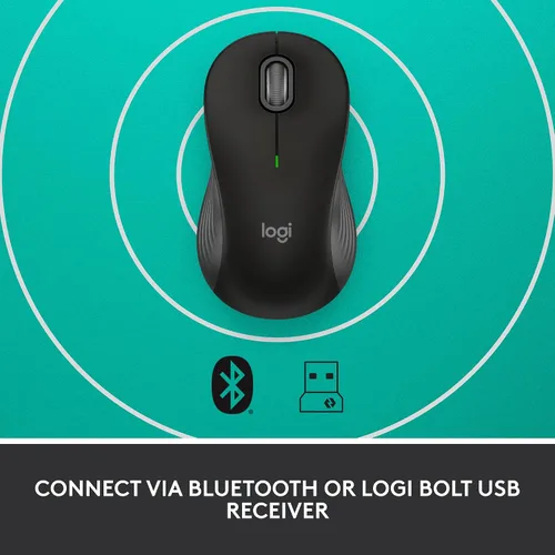 Vista 7 de Logitech Signature M550 L Ratón Inalámbrico De Tamaño Completo De Tamaño Negro