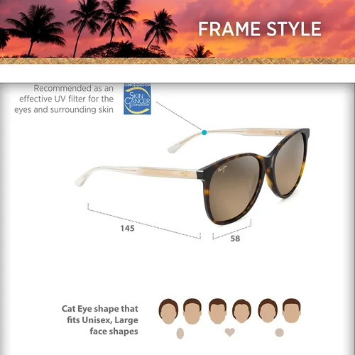 Vista 8 de Maui Jim Gafas de sol polarizadas Isola para mujer