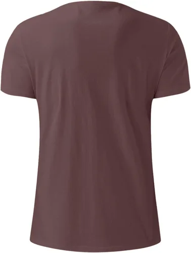 Vista 4 de Camisas casuales para hombre, cuello redondo, manga corta, sueltas, de verano, a la moda