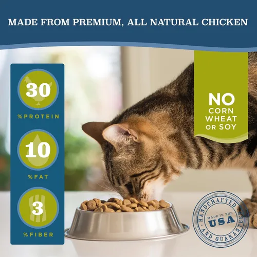 Vista 2 de Blackwood Alimento seco para gatos, fórmula magra y para personas mayores, receta de harina de pollo y arroz integral, bolsa de 4 libras, alta