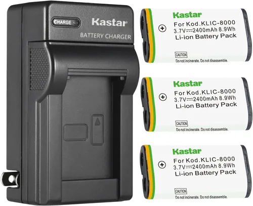 Vista 8 de Kastar Paquete de 4 baterías y cargador de pared de CA para batería Wisycom MPRLBP, MPR30, MPR30-ENG, MPR50, MPR50-IEM, MPR51/52, receptor de banda