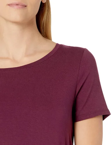 Vista 4 de Tienda Essentials Túnica de manga corta con cuello redondo para mujer, paquete de 2