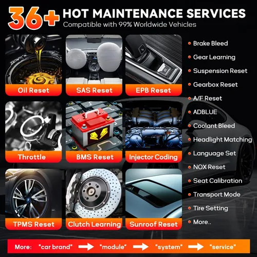 Vista 6 de Autel MaxiSys MS906 Pro-TS OBD2 Escáner de diagnóstico con función TPMS completa 2026 Top Bidirectional Scan Tool, Up of MP900TS MS906PRO MS906