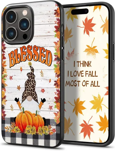 Vista 16 de Happy Fall Gnomo Otoño Hojas Calabaza Gnomo Otoño Gnomo Funda Teléfono para iPhone 16 15 14 13 12 11 Pro Max Galaxy S25 S24 S23 S22 S21 S20 FE A16