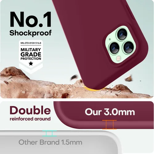 Vista 48 de LOVE 3000 Diseñada para Funda iPhone Air, Silicona Premium [Compatible con Magsafe][Forro de Microfibra Suave Anti-Rayones] Funda Protectora