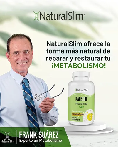Vista 7 de Naturalslim Kadsorb - Citrato de potasio natural - Apoya el equilibrio de electrolitos y el pH normal, sin OMG y sin gluten, suplemento de potasio