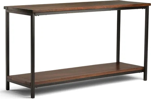 Vista 16 de SIMPLIHOME Simons - Carrito de barra de madera maciza de mango de 24 pulgadas de ancho, color natural, para sala de estar, comedor y cocina