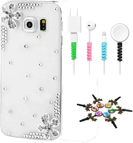 Vista 14 de Bling Case SSSGCDwCPSeries-12 - Funda con tapa y cristales brillantes, diseño 3D hecho a mano