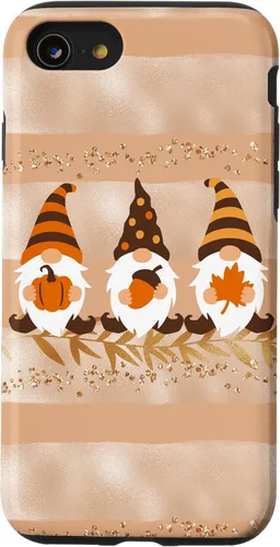 Vista 18 de Fall Autumn Gnomes Phone Case Modern Pastel Cute Beige Case for iPhone 17