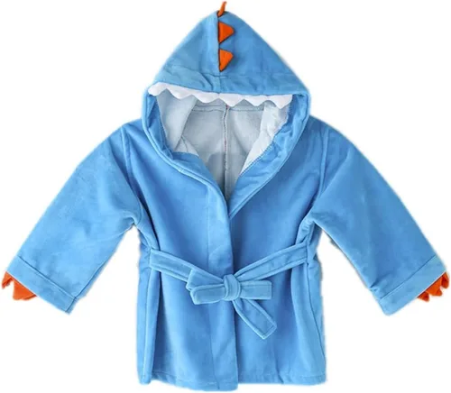 Vista 3 de Bata de baño para bebé y niño, bata con capucha para recién nacido, toalla suave ultra absorbente