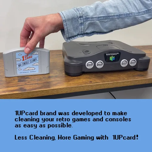 Vista 5 de Video Game Console Cleaner Compatible With Nintendo 64 (N64) by 1UPCard