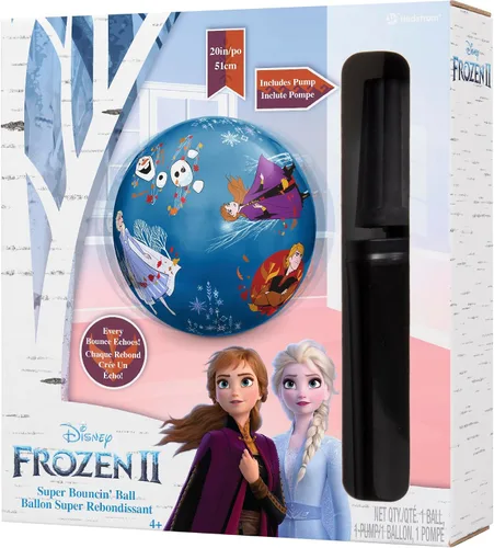 Vista 2 de Hedstrom Disney Frozen 2 - Pelota Super Bouncin de 20 pulgadas con bomba, multicolor (54-0706BX)