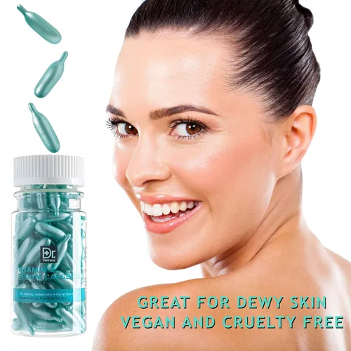 Vista 2 de Dr. Wellness Hidratante, cápsulas de suero con vitamina E, para una piel radiante y brillante, 90 cápsulas