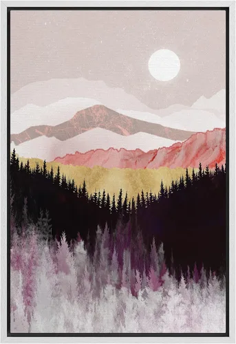 Vista 26 de SIGNFORD Lienzo enmarcado para pared, camino del desierto con cactus, naturaleza silvestre, ilustraciones modernas, arte decorativo, rústico