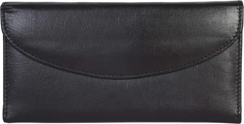 Vista 8 de Leatherboss - Cartera de cuero genuino para mujer, todo en uno, tarjetero de débito, Negro -, Cartera con tarjetero
