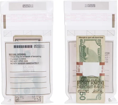 Vista 3 de Una correa / 100 notas secuenciales moneda bolsa - 1000/caja