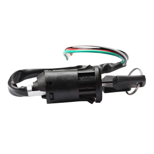 Vista 6 de Llave universal de interruptor de encendido de motocicleta con cable para compatible con accesorios de scooter ATV Moto