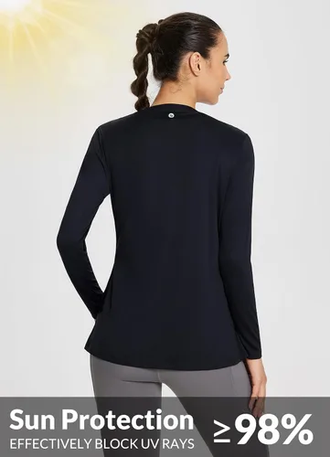 Vista 2 de BALEAF Cárdigan ligero UPF 50+ con bolsillos, manga larga, protección UV, ropa de secado rápido para mujer