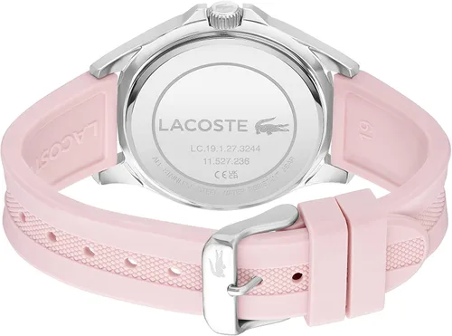 Vista 3 de Lacoste Swing Multi - Reloj de cuarzo para mujer de acero inoxidable aluminio y silicona color rosa Modelo 2001245 Rosado