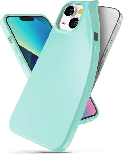 Vista 12 de GOOSPERY Soft Feeling Jelly - Funda compatible con iPhone 13 Mini, textura sedosa, colores ricos y vivos, funda protectora de TPU flexible (negro)