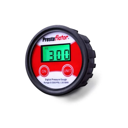 Vista 7 de Prestaflator - Medidor de presión de aire digital vertical – 0– 255 PSI, precisión de 0.1 PSI – Roscas de latón de 1/8 pulgadas para compresores