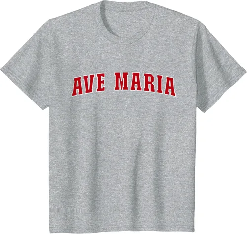 Vista 46 de Ave Maria FL Florida - Camiseta, Negro
