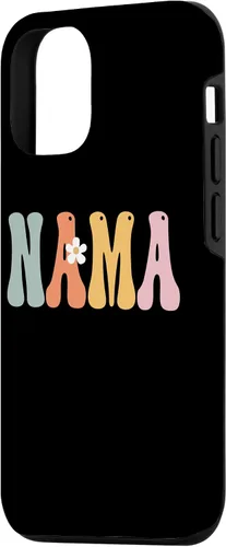 Vista 2 de iPhone 15 NAMA Retro Groovy Print Mom Cute Mother's Day Funny Grandma Case