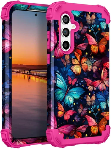 Vista 49 de Hocase Funda para Galaxy S20 FE 5G, Protección resistente a prueba de golpes, goma de silicona suave + parachoques de plástico duro, funda
