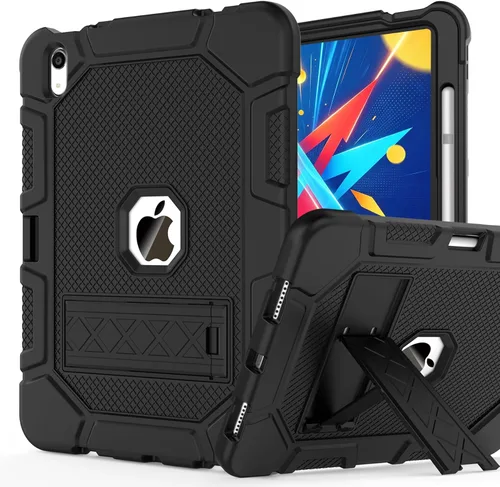 Vista 34 de Funda para iPad de 7ª/8ª generación, funda para iPad 10.2, híbrida, resistente, a prueba de golpes, funda de protección contra caídas construida