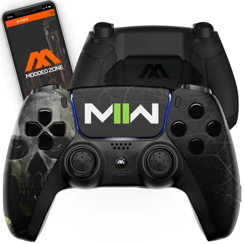 Vista 12 de MODDEDZONE Smart Extreme Modded Controller + Anti Recoil 2 Remap Buttons & Interchangeable Thumbsticks & Hair Triggers, Tactical Buttons Compatible