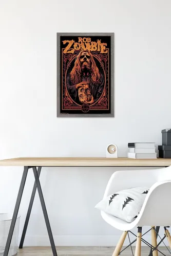 Vista 6 de Trends International Rob Zombie - Warlock Wall Poster, 14.725" x 22.375", Barnwood Framed Version