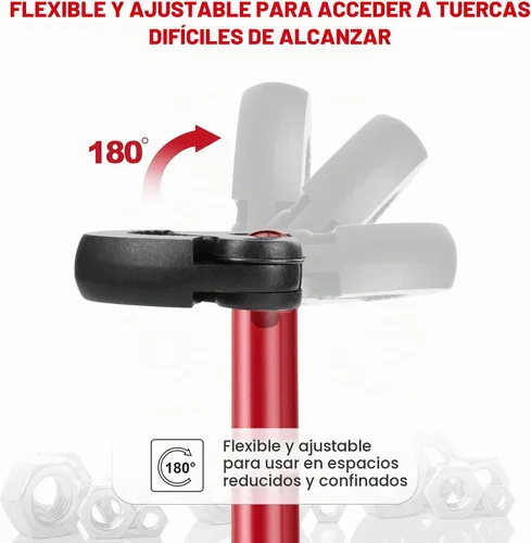 Vista 3 de HAUTMEC Llave de Lavabo Profesional de 11 Pulgadas Llave de Grifo de Fregadero para Espacios Reducidos con Capacidad Ajustable de 3/8'' a 1-1/4
