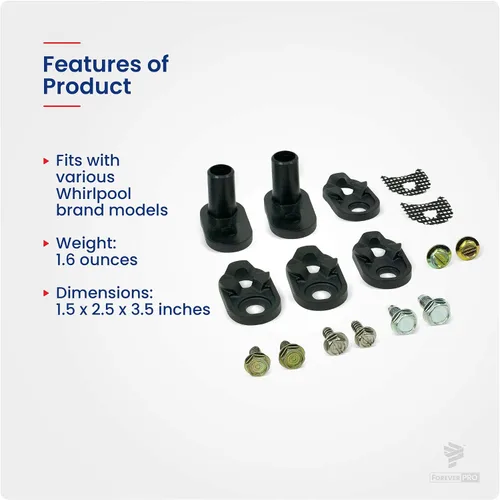 Vista 5 de ForeverPRO 4318165 Kit de cierrapuertas para refrigerador Whirlpool 2155313 1104788 1115905 2155312