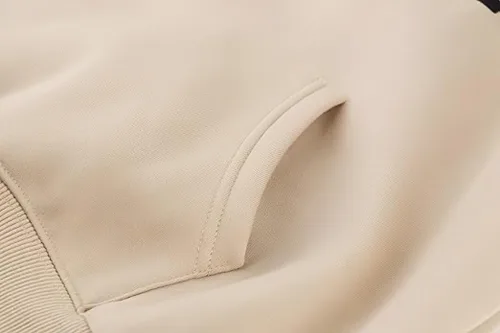 Vista 6 de Sudadera con capucha unisex básica suelta de manga larga con bolsillo y hombros caídos