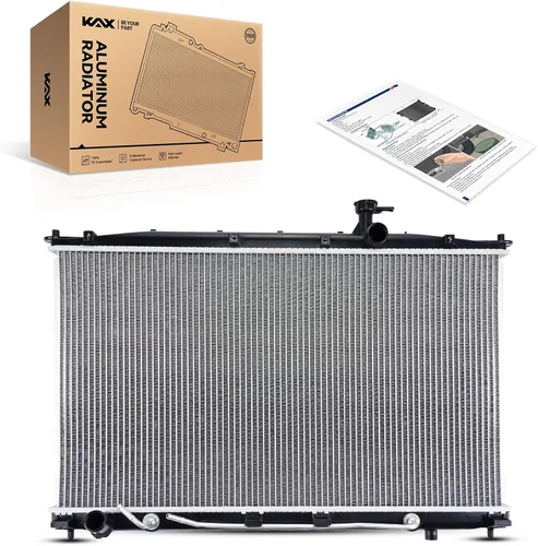 Vista 46 de KAX Radiador, CU1552 Estilo OE Radiador de núcleo de aluminio de montaje por pernos de repuesto Ram1500 1994-1998, Ram2500 1994-1997, Ram3500