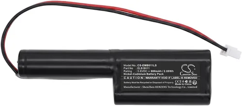 Vista 3 de Batería de repuesto de 800mAh para Lithonia BBAT0116A ELB B011 PN.