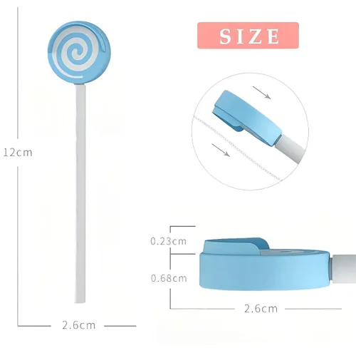 Vista 2 de Y-Kelin Raspador de lengua para niños de 2 a 8 años, limpiador de silicona 100% libre de BPA, linda paleta con asas fáciles de agarrar y fundas