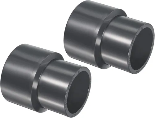 Vista 8 de PATIKIL UPVC Reductor de tubería de montaje de 1-1/2 "x 1" Socket Schedule 80, conector adaptador de acoplamiento recto, gris