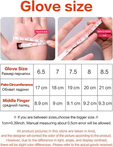 Vista 2 de Suvoiier Women's Artificial Leather Gloves Winter Warm Short Thin Screen Driving Color Women's Leather Gloves