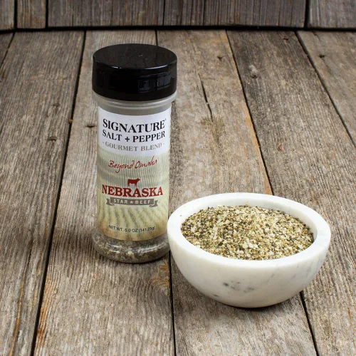 Vista 3 de Nebraska Star Beef Condimento de sal y pimienta, 5 onzas, perfecto para platos de carne y carne de res